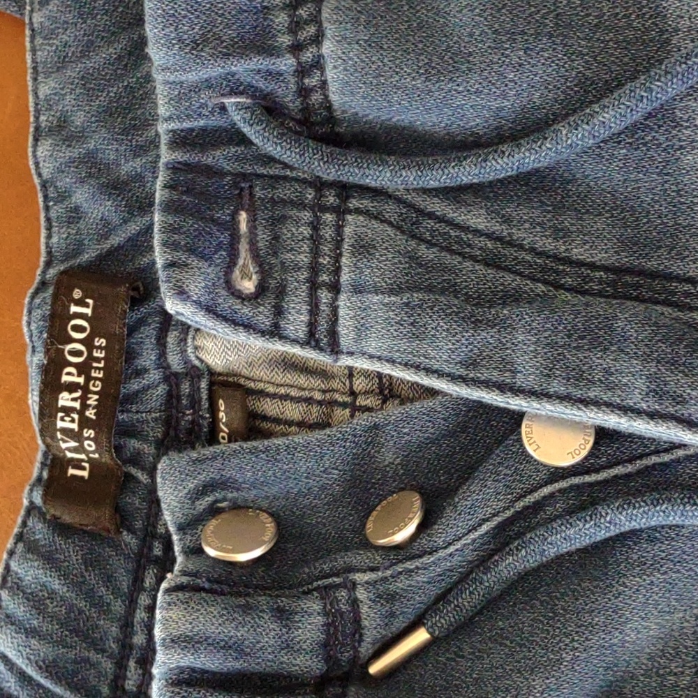 Liverpool Button Fly Drawstring Waist Jeans - image 2